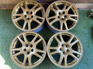 17x7.5J ET53 PCD 5Hx100 インプレッサ GDB STI 純正 ゴール　17インチ ブレンボ対応！ GC8 GF8 レガシィ BE BH BL BP フォレスター