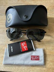 美品 Ray-Ban レイバン サングラス ブラック RB3498 Polarized ポラライズド