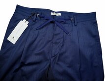 66%OFF◆ビスポークなモダンクラシックイージー！【 Atpco Sartoriale / アティピコ サルトリアーレ (伊 】腰腿ゆるプリーツパンツ 50 /XL_画像3