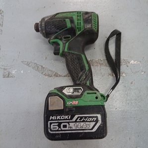 【中古現状品】日立工機 Hitachi WH14DDL 14.4V コードレスインパクトドライバ BSL1460付の画像1