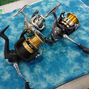 【中古現状品】ダイワ　EXCELER　3012H　シマノ　FX　4000　Accort　1000　スピニングリール　3点セット