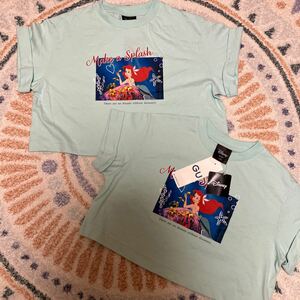 新品　2枚セット　GU グラフィックT アリエル　ディズニー　半袖Tシャツ 110 120 