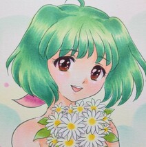 手描きイラスト★ランカ★マクロスF★A6サイズ_画像1