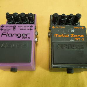 ボス/ BOSS／ BF-3 Flanger / MT-2 Metal Zone ／中古 動作確認 フランジャー メタルゾーンの画像1