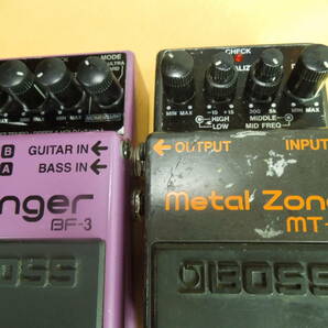 ボス/ BOSS／ BF-3 Flanger / MT-2 Metal Zone ／中古 動作確認 フランジャー メタルゾーンの画像10