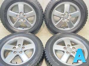 中古タイヤ スタッドレスタイヤ ホイールセット 4本セット 195/65R15 トヨタ純正 15x6.0 50 114.3-5穴 DUNLOP ウィンターマックス WM01