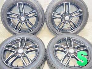 中古タイヤ スタッドレスタイヤ ホイールセット 4本セット 195/55R16 　 EUROTECH 16x6.5 25 108-4穴 ヨコハマ アイスガード iG70