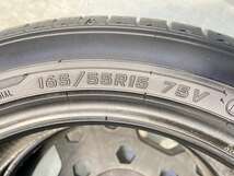 中古タイヤ サマータイヤ 2本セット 165/55R15 ダンロップ エナセーブ RV505_画像4