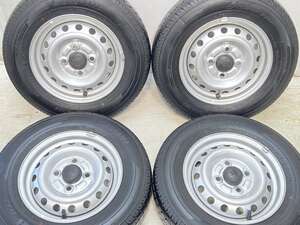 中古タイヤ サマータイヤ ホイールセット 4本セット 145/80R12 80/78LT ダイハツ純正 12x4.0 100-4穴 ヨコハマ JOB RY52