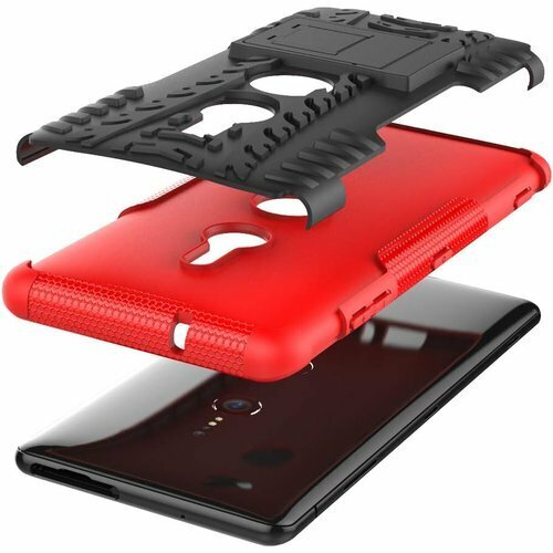 ソニー Xperia XZ3 バンパー ケース エクス バンパーケース 携帯カバー スマホケース 耐摩擦 レッド 137