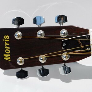 【送料無料】モーリス アコースティックギター W-20 皮ケース付き 中古 ギター本体は綺麗 アコギの画像2