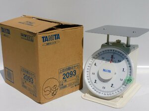 【ほぼ新品同様/送料無料/47】TANITA 上皿自動はかり 2093 最大5kg 目量10g 平皿付き アナログ計量器 未使用 美品 ストック品