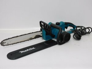 【刃は綺麗/送料無料/L】マキタ 電気チェーンソー MUC401 400mm 100V 1430W ガイドバー 本体 中古 電動工具 木材切断 動作品