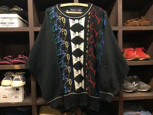 80’S 90’S MIKI BY MAJESTIC KNIT SWEATER SIZE L ミキ バイ マジェスティック ニット セーター 総柄 リボン