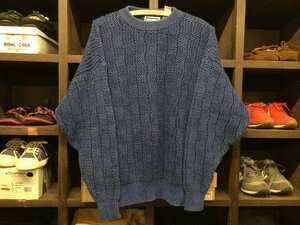 90’S WEEKENDO RAMIE COTTON KNIT SWEATER SIZE L ウィークエンド ラミー コットン ニット セーター ケーブル