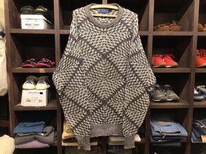 90’S MADE IN USA CAMBRIDGE CLASSICS COTTON KNIT SWEATER SIZE XL アメリカ製 ケンブリッジ クラシック コットン ニット セーター 総柄