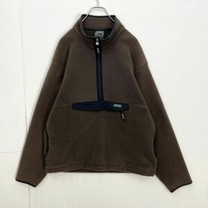 エーグル　ハーフジップ　アノラック　ボア　フリース　ジャケット　ブラウン　メンズ　Ｌサイズ　アウトドア　AIGLE