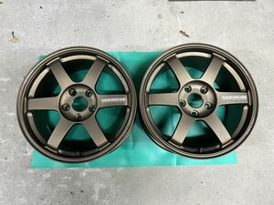 TE37 SAGA 17inch 8.5j+45 114.3 5H 2本