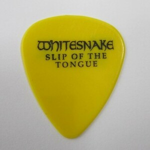 * white Sune ikWHITESNAKE Steve *vaiSteve Vai 1990 Slip Of The Tongue Tour guitar pick 