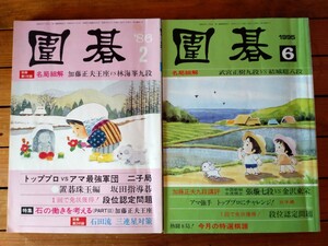 圍碁 名局細解 古本 2冊 加藤正夫 林海峰 武宮正樹 結城聡八 1986年 1995年