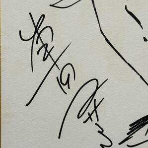 【サイン色紙】 『聖闘士星矢』（セイントセイヤ） 車田正美 色紙にペン 模写の画像2