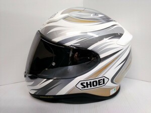  Shoei SHOEI full-face шлем Z-7 L размер 59cm оттенок белого аксессуары для мотоцикла текущее состояние доставка снятие деталей утиль 