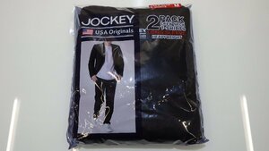 M36-54672 JOCKEY ジョッキー 長袖 Tシャツ US/M JP/L 2枚組 ブラック 胴囲/76～84cm 身長/165～175cm 綿/60％ ポリエステル/40%