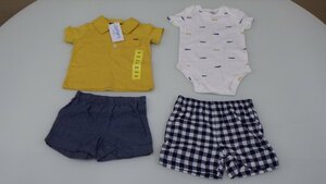 k151-1359863 カーターズ ベビー服 赤ちゃん 4枚 US/6M 綿100% 上下セット 61-69cm 5.7-7.7kg