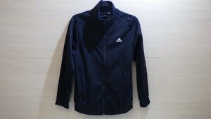 K636-41415 adidas アディダス 3ストライプ レディース ジャケット JP/L ブラック ジャージー ジャンパー ジャンバー 上着