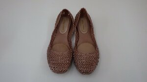 F65-46114 MELISSA BALLERINA バレリーナ メリッサのバブルガムの香り メルフレックス 靴 ROSE METALIC US/7 JP/24㎝