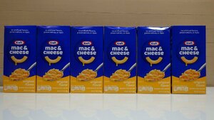 K737-170779 格安100円スタート!! 賞味期限2024/5/19 KRAFT クラフト macaroni&cheese チーズソース付 マカロニ 206g×6パック