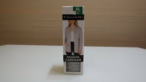 D38-60310 TAHARI レデイース カーディガン グレー US/XL JP/XXL レーヨン ポリウレタン 長さ73.6㎝