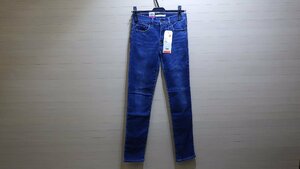 E281-48398 Levi's リーバイス312 スキニー 裏起毛 ブルー デニム W24L30 61/76㎝ パンツ ボトムス ズボン ジーンズ