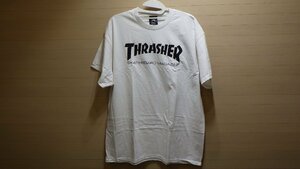 H199-51370 THRASHER スラッシャー メンズ Tシャツ ホワイト US/M JP/L 半袖 プリント ロゴ
