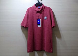 A899-36563 ミズノ mizuno メンズ ゴルフシャツ 【M】レッド 赤色 半袖