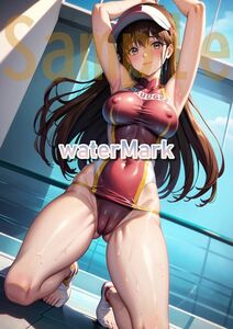 ★菅生あすか：【DG2ENT53】★同人 イラスト アート A4ポスター 特殊印刷 オリジナル secret sexy art anime 巨乳