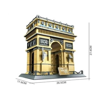 ☆最安値☆ レゴ 互換 凱旋門 フランス パリ 1401ピース アーキテクチャー ジオラマ 世界遺産 建物 模型 置物 LEGO規格