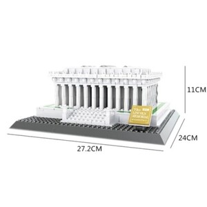 ☆最安値☆ レゴ 互換 リンカーン記念堂 アメリカ ワシントン 979ピース アーキテクチャー ジオラマ 世界遺産 建物 模型 置物 LEGO規格