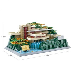 ☆最安値☆ レゴ 互換 落水荘 カウフマンズ邸 1220ピース アーキテクチャー ジオラマ 世界遺産 建物 模型 置物 LEGO規格