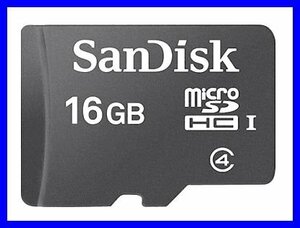 新品 SanDisk マイクロSDカード 16GB Class4 UHS-1