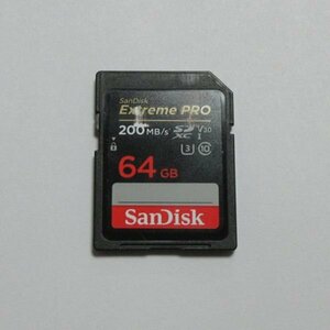 動作確認済 SanDisk SDカード SDXC 64GB U3 200MB/s Extreme PRO