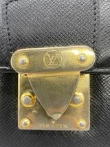 Y50 1円〜 LOUIS VUITTON ルイヴィトン LV セカンドバッグ ブラック レザー ポシェット　bag タイガ　_画像3