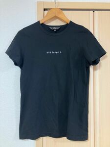 アニエスベー ブラック 半袖Tシャツ