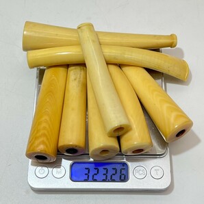 鯨歯 マッコウ鯨 煙管 喫煙具 キセル パイプ 総重量約323gの画像6