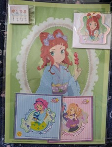 アイカツスターズ! 早乙女あこ オーロラアクリルキーホルダー クリアファイル ジャケバッジ ステッカー 桜庭ローラ 香澄真昼