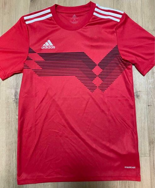 プラクティスシャツ adidas サッカー　赤　