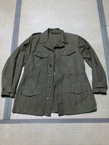 フランス軍 ( デッドストック 購入後 1wash 試着のみ ) M47 前期型 ( used美品 ) フランス　m47 ジャケット