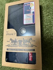 新品リーバイスSE2 SE3 iPhone7 iPhone8ケースブックタイプカバー　ジーパン生地