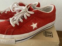 converse chucktaylor one star suede 24cm コンバース チャックテイラー ワンスター スウェード_画像6