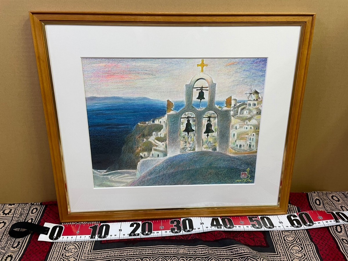 [असली] टोयोकाज़ू नोमुरा द्वारा एजियन सागर में सूर्यास्त। देखें: पेंटिंग, परिदृश्य, यूरोप, आभ्यंतरिक, यूनान, घंटी, समुद्र तट, पर हस्ताक्षर किए, फंसाया, कलाकृति, चित्रकारी, अन्य